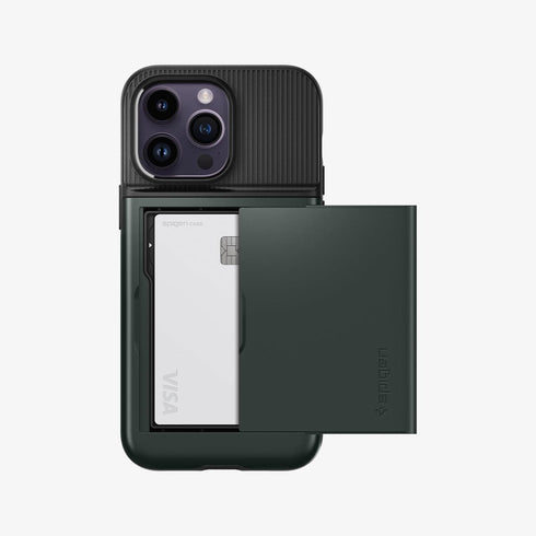 ACS04835 - iPhone 14 Pro Max Case Slim Armor CS in black showing the back